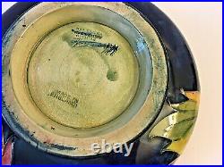 VINTAGE WILLIAM MOORCROFT BLACKBERRY LEAF BOWL 1928-35 5 1/2 W by 2 1/2 H