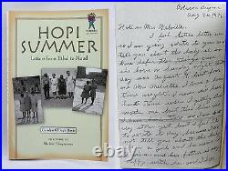 VIVIAN MUCHVO HOPI Vintage Rare Pottery Bowl Book Titled Hopi Summer Included