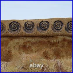 VTG 16 Janet Studio Stoneware Long Bowl Handcrafted Rustic Brown Pottery VTG 16 Janet Studio Stoneware Long Bowl Handcrafted Rustic Brown Pottery