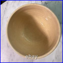 VTG 90s East Knoll Pottery Mochaware Sugar Bowl Creamer Set Seaweed Yellow Ware