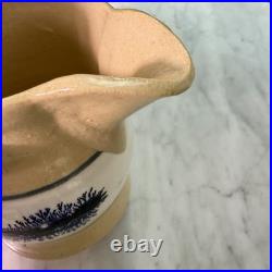 VTG 90s East Knoll Pottery Mochaware Sugar Bowl Creamer Set Seaweed Yellow Ware VTG 90s East Knoll Pottery Mochaware Sugar Bowl Creamer Set Seaweed Yellow Ware