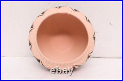 VTG Acoma Pueblo Pottery Signed Corrugated Pot Bowl Native American 7 Fine Line