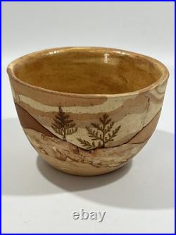 VTG Brigitte Haag Studio Art Pottery Southwestern Landscape Bowl Handmade 3.5 T