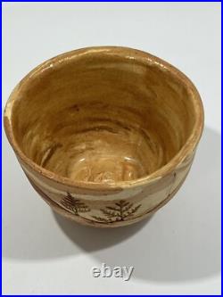 VTG Brigitte Haag Studio Art Pottery Southwestern Landscape Bowl Handmade 3.5 T
