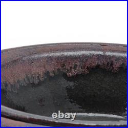 VTG California Studio Pottery Double Wall Perforated Stoneware Ikebana Bowl 9