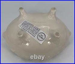 VTG Ceramiche Ceramics Hand Made Artisan Flower Topped Covered Trinket Box