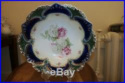 VTG Hand Painted RS Prussia Bowl Floral