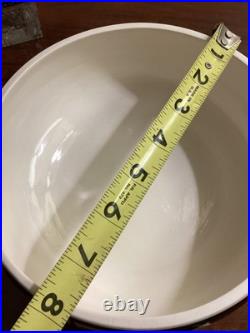 VTG Handmade Lrg Native American Pottery Bowl Ute Mtn Signed Black, White, Blue