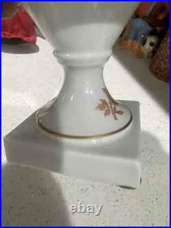 VTG Limoges Statement Porcelain Compote Gold Bird Of Paradise Centerpiece Bowl