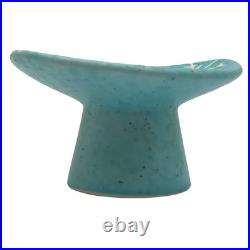 VTG MCM Starburst Atomic Snowflake Cleminsons Pottery Console Set Footed Bowl