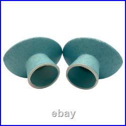 VTG MCM Starburst Atomic Snowflake Cleminsons Pottery Console Set Footed Bowl