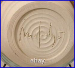 VTG McCarty Jade STARBURST VEGGIE/ FRUIT Pottery Mississippi Mud Bowl 8 NEW