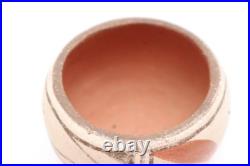 VTG Native American Zia Pueblo Pottery Bowl with Bird Design FIGURAL Pictorial 4