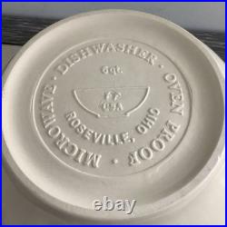 VTG Pair Roseville Ohio Nesting Mixing Bowls Friendship Blue Stripe 6 & 2 Qt VTG Pair Roseville Ohio Nesting Mixing Bowls Friendship Blue Stripe 6 & 2 Qt