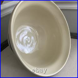 VTG Pair Roseville Ohio Nesting Mixing Bowls Friendship Blue Stripe 6 & 2 Qt