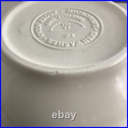 VTG Pair Roseville Ohio Nesting Mixing Bowls Friendship Blue Stripe 6 & 2 Qt