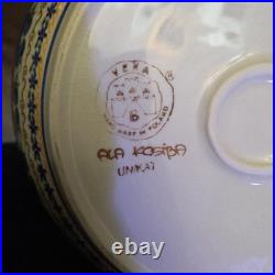 VTG Polish Pottery Deep Bowl Dish With Handles Unikat RARE & HTF Pattern Large