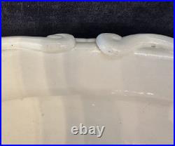 VTG Rina Peleg Studio Pottery Large Centerpiece Serving Bowl White Glaze 16.5