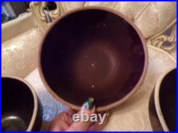VTG Set of 3 Stoneware Pottery Bowls