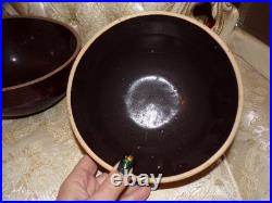 VTG Set of 3 Stoneware Pottery Bowls