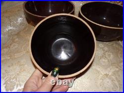 VTG Set of 3 Stoneware Pottery Bowls