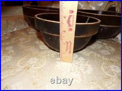 VTG Set of 3 Stoneware Pottery Bowls