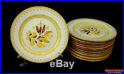 VTG Stangl Pottery Provincial Fall Gold Plate Bread Bowl Soup Dessert Cup Saucer