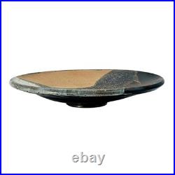 VTG Studio Art Pottery Centerpiece Bowl Stoneware Drip Wash Glaze 15.5