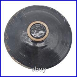 VTG Studio Art Pottery Centerpiece Bowl Stoneware Drip Wash Glaze 15.5