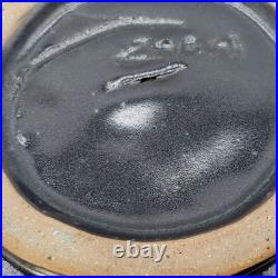 VTG Studio Art Pottery Centerpiece Bowl Stoneware Drip Wash Glaze 15.5