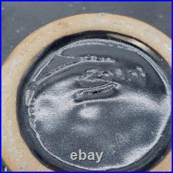 VTG Studio Art Pottery Centerpiece Bowl Stoneware Drip Wash Glaze 15.5