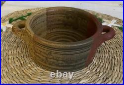 VTG Studio Pottery Bowl Mike Dodd Pottery Creation 13x13 Cm Mixed Earth Colours
