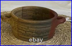 VTG Studio Pottery Bowl Mike Dodd Pottery Creation 13x13 Cm Mixed Earth Colours