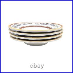 VTG Sur La Table Deruta Italian Ceramic Pasta Bowls Hand Painted 10.5 Set 4