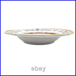VTG Sur La Table Deruta Italian Ceramic Pasta Bowls Hand Painted 10.5 Set 4
