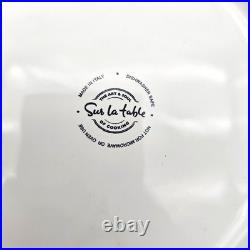 VTG Sur La Table Deruta Italian Ceramic Pasta Bowls Hand Painted 10.5 Set 4