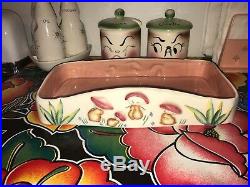 VTG Vernon Kilns FANTASIA Pottery Walt Disney Disneyland Mushroom Bowl 1940 Dish