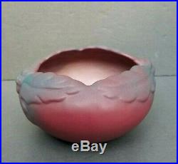 Van Briggle Oak Leaf Acorn Art Pottery Bowl Vase Signed Vintage