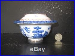 Very Rare Vintage Booths England Real Old Willow Unrecorded Shape Bowl + LID