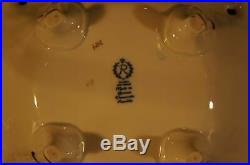 Vintag Reichenbach German Echt Kobalt Fine China Cobalt Blue Gold 11 Bowl Dish