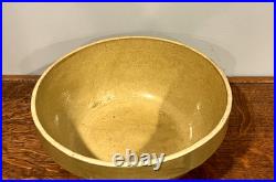 Vintage 10.5 Primitive Buckeye Pottery Stoneware Mixing Bowl Signed (16B)