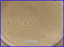 Vintage 10.5 Primitive Buckeye Pottery Stoneware Mixing Bowl Signed (16B)