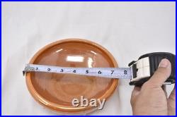 Vintage 1920s Cowan Pottery Art Deco Orange Marigold Iridescent Luster Bowl Sign