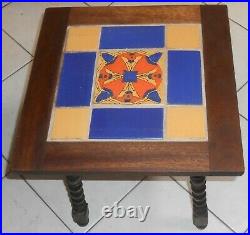 Vintage 1930's California Pottery 9-Tile Table