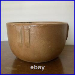 Vintage 1930's Red Wing Pottery Glazed Indian Bowl Drilled Planter Pot Bauer 12