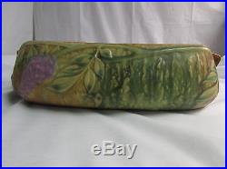 Vintage 1930's Roseville Art Pottery Wisteria Tan Console Bowl 12 Wide LOOK