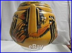 Vintage 1930s Roseville Art Pottery Laurel Vase / Bowl 6.25 x 7.5 LOOK