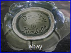 Vintage 1940'S Dorothy Kindell Signed Rare Turtle Trinket Box CALIFORNIA POTTERY