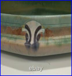 Vintage 1940's or Earlier Console Monticello Bowl Roseville Pottery