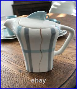 Vintage 1950s Coffee Set. Meakin Horizon. Coffe Pot Creamer Sugar Bowl. Retro